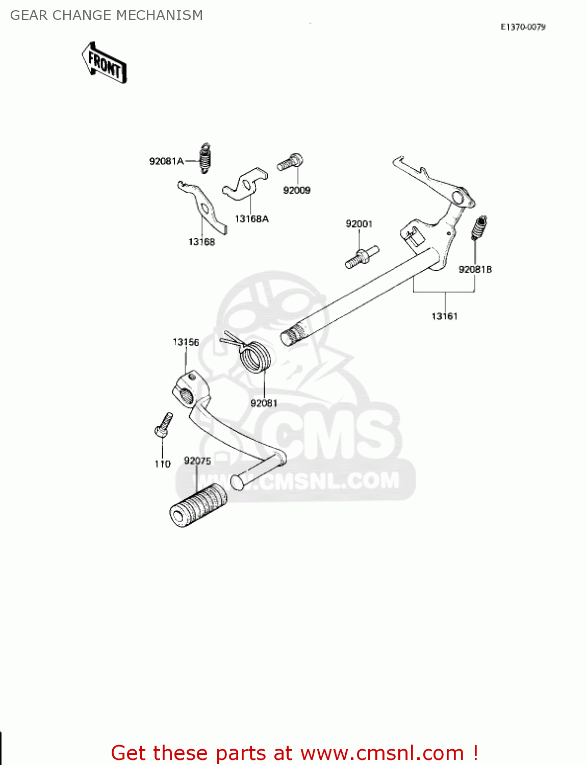 GEAR CHANGE MECHANISM AR80A1 1982 USA