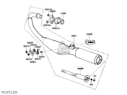 MUFFLER - AR80A1 1982 USA