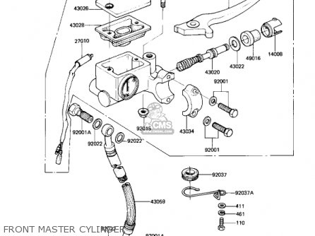 FRONT MASTER CYLINDER - AR80A1 1982 USA