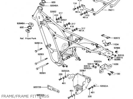 FRAME/FRAME FITTINGS - AR80A1 1982 USA