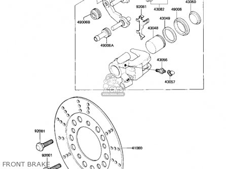 FRONT BRAKE - AR80A1 1982 USA