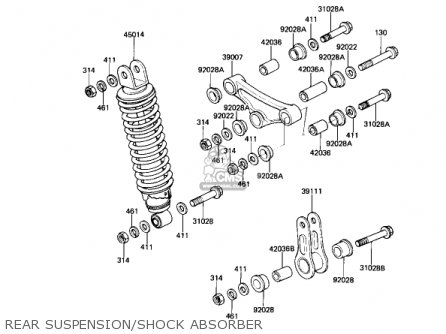 REAR SUSPENSION/SHOCK ABSORBER - AR80A1 1982 USA