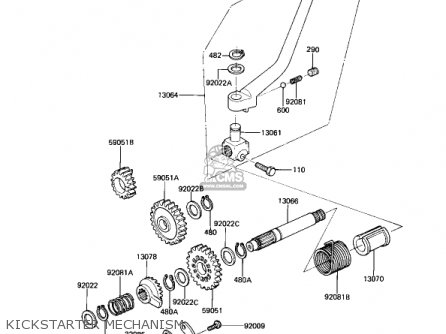 KICKSTARTER MECHANISM - AR80A1 1982 USA