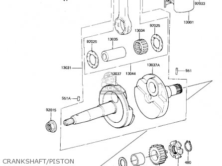 CRANKSHAFT/PISTON - AR80A1 1982 USA