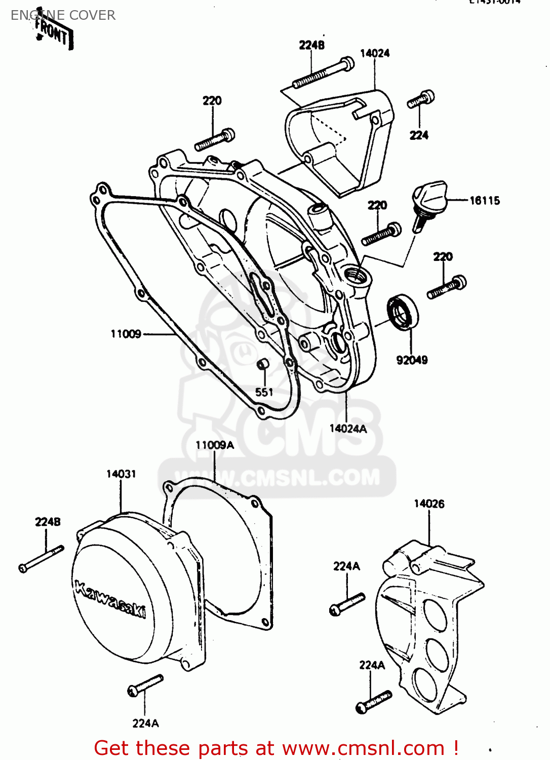 ENGINE COVER AR80C2 1984 USA / MPH