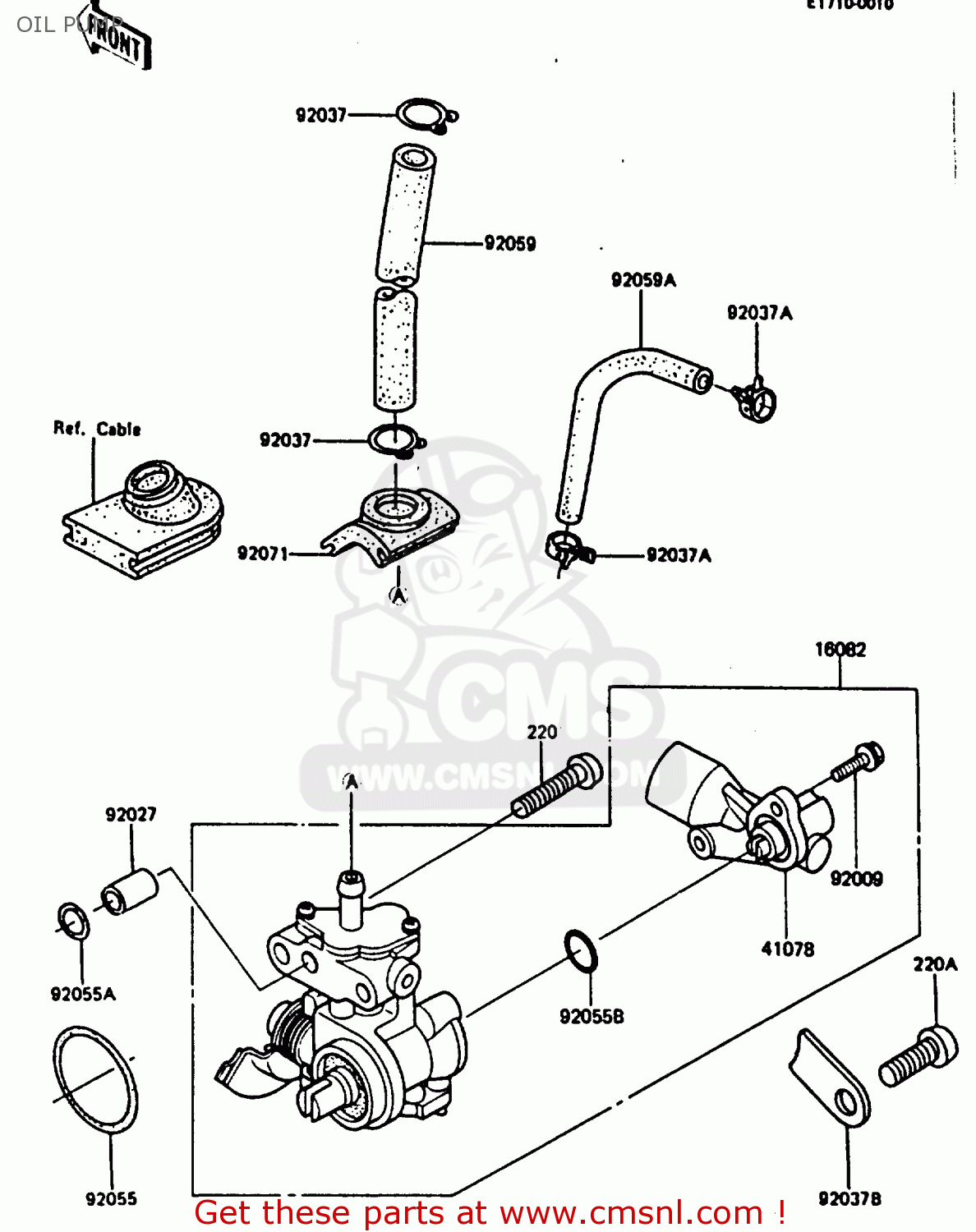 OIL PUMP AR80C2 1984 USA / MPH