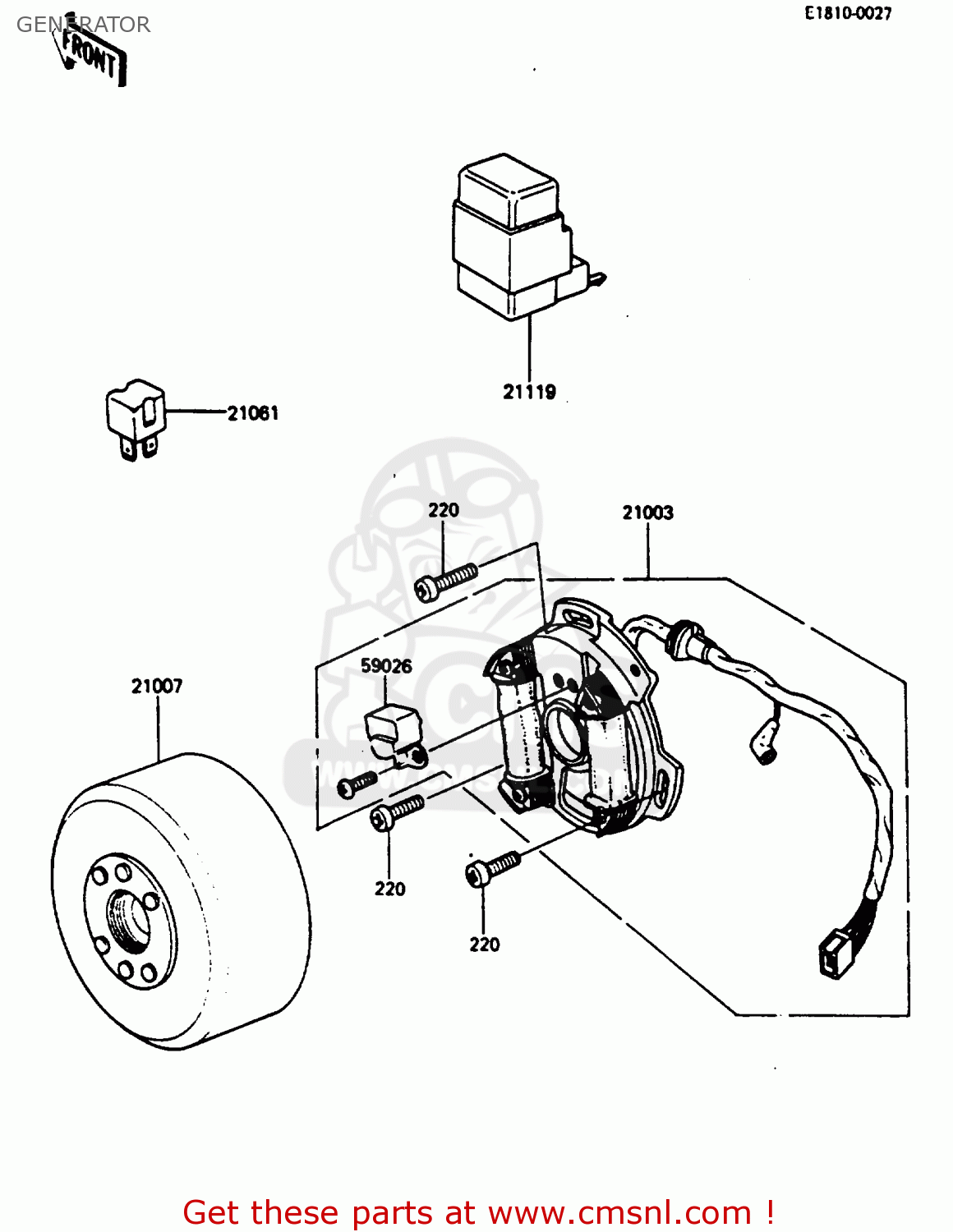GENERATOR AR80C2 1984 USA / MPH