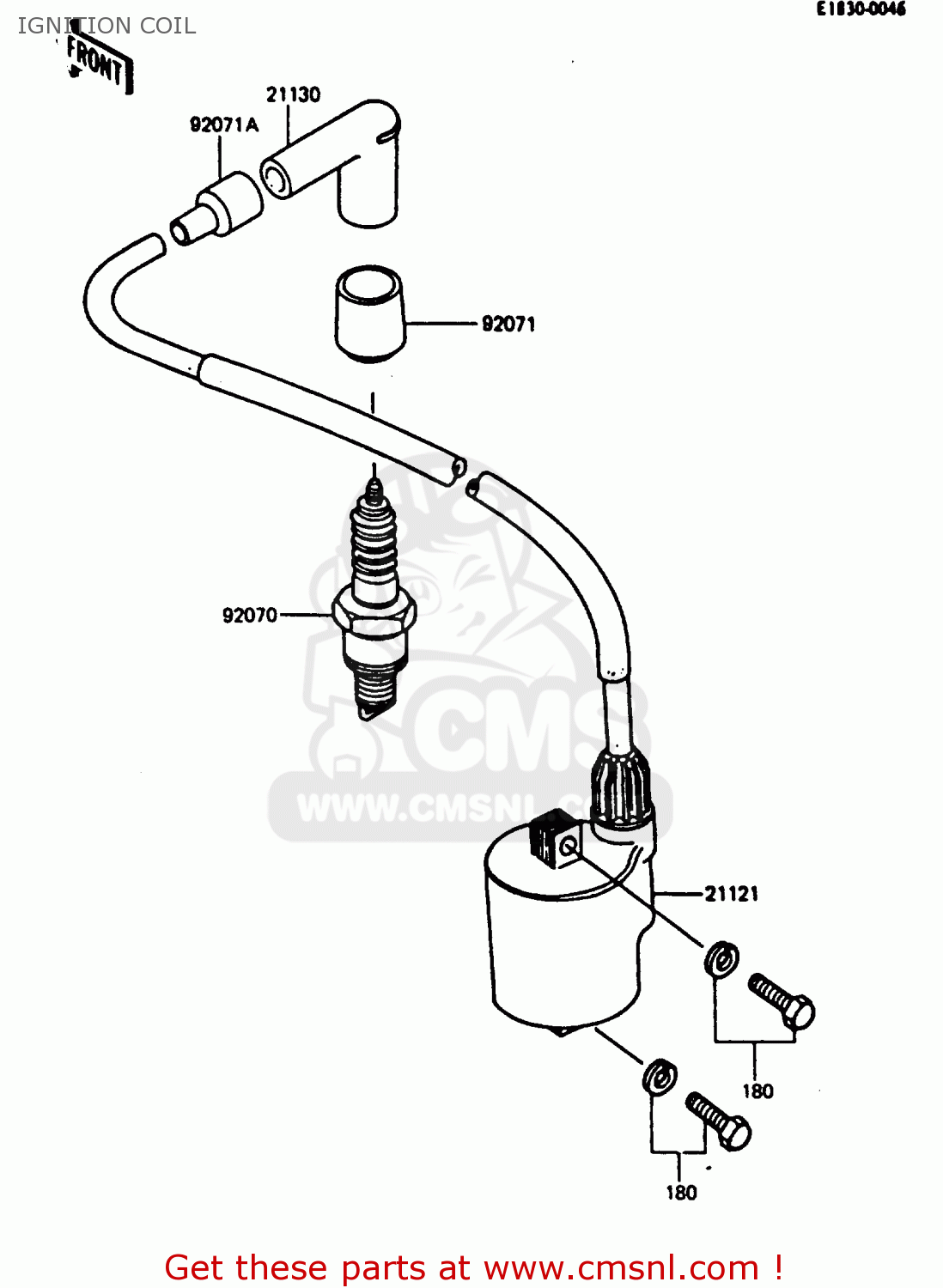 IGNITION COIL AR80C2 1984 USA / MPH
