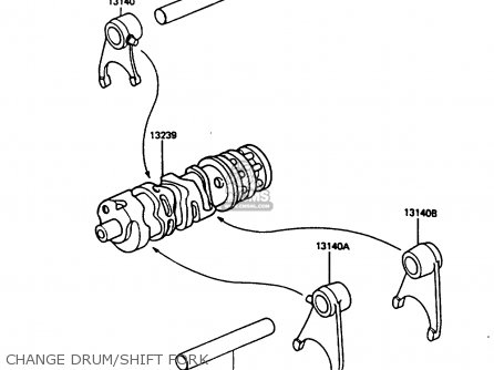 CHANGE DRUM/SHIFT FORK - AR80C2 1984 USA / MPH