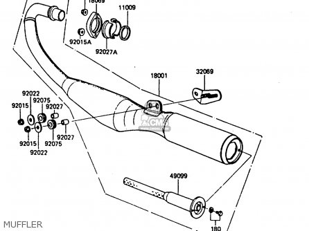 MUFFLER - AR80C2 1984 USA / MPH
