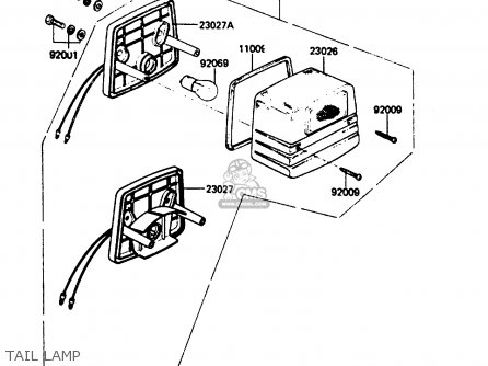 TAIL LAMP - AR80C2 1984 USA / MPH