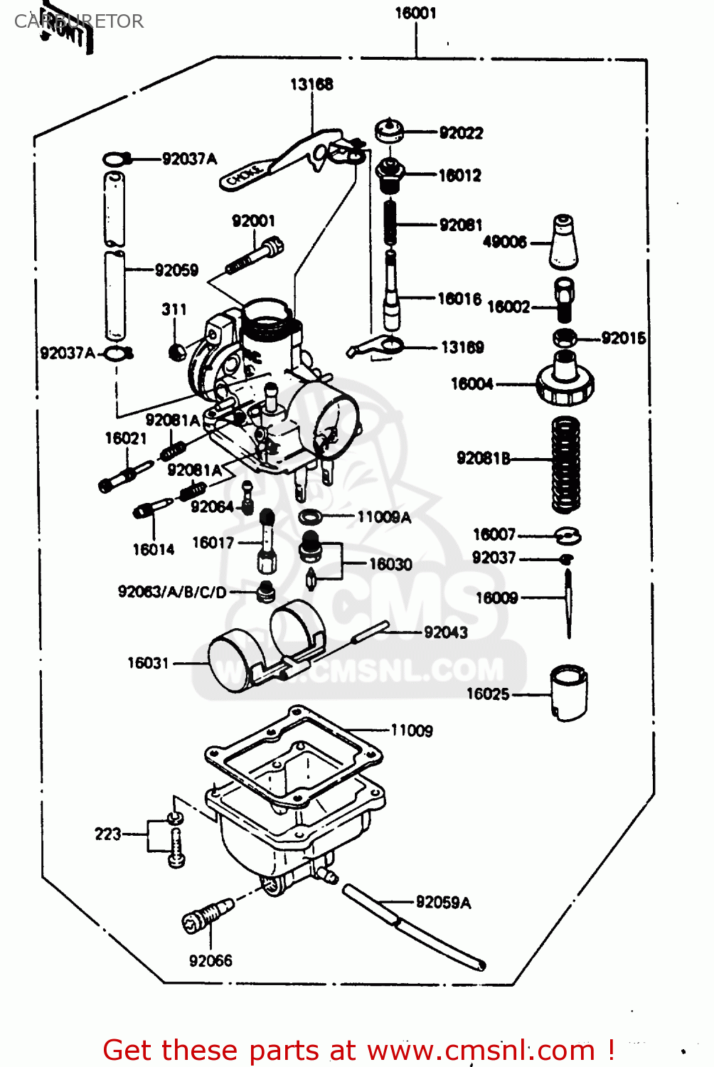 CARBURETOR AR80C3 1985 USA / MPH