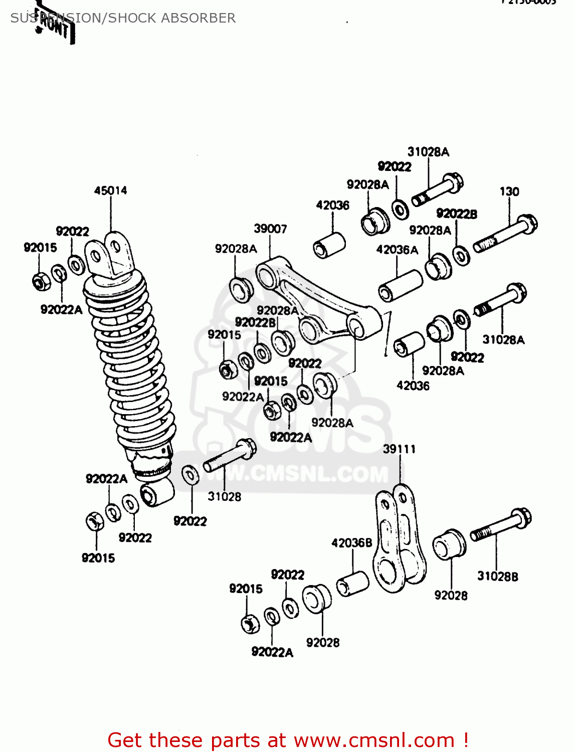 SUSPENSION/SHOCK ABSORBER AR80C3 1985 USA / MPH