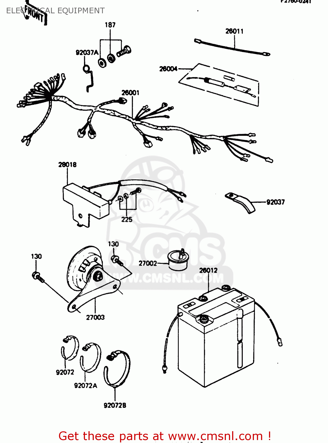 ELECTRICAL EQUIPMENT AR80C3 1985 USA / MPH