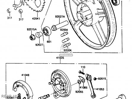 REAR HUB - AR80C3 1985 USA / MPH