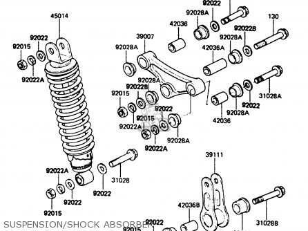 SUSPENSION/SHOCK ABSORBER - AR80C3 1985 USA / MPH
