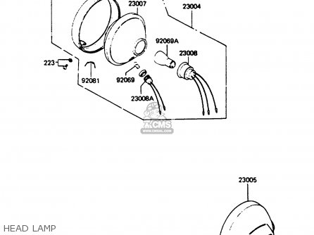 HEAD LAMP - AR80C3 1985 USA / MPH