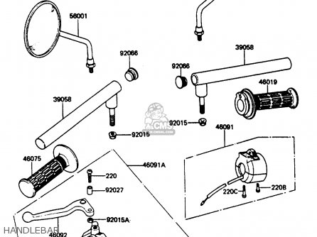 HANDLEBAR - AR80C3 1985 USA / MPH