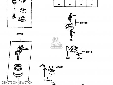IGNITION SWITCH - AR80C3 1985 USA / MPH