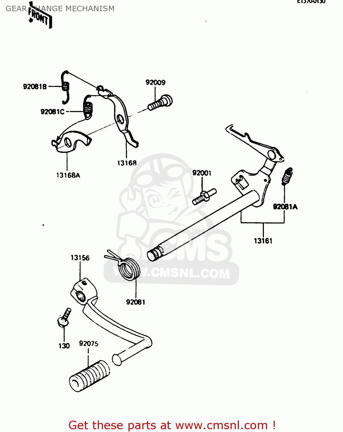 GEAR CHANGE MECHANISM AR80C4 1986 USA / MPH
