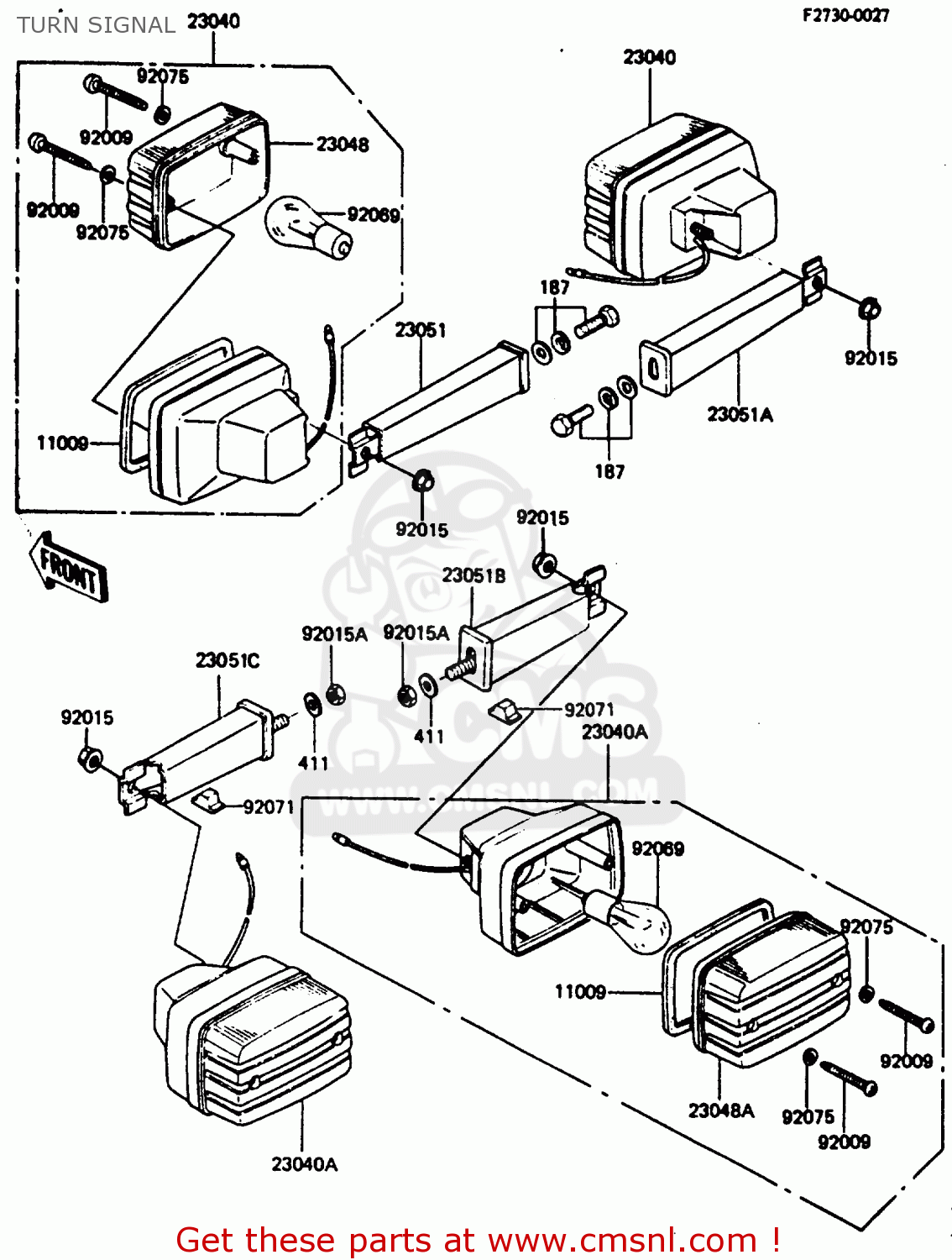 TURN SIGNAL AR80C4 1986 USA / MPH
