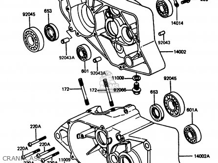CRANKCASE - AR80C4 1986 USA / MPH