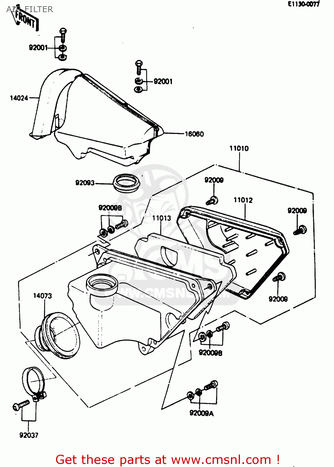 AIR FILTER AR80C5 1987 USA / MPH