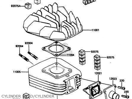 CYLINDER HEAD/CYLINDER - AR80C5 1987 USA / MPH