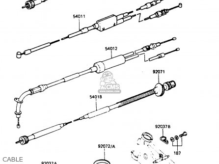 Kawasaki AR80C5 1987 USA / MPH parts lists and schematics