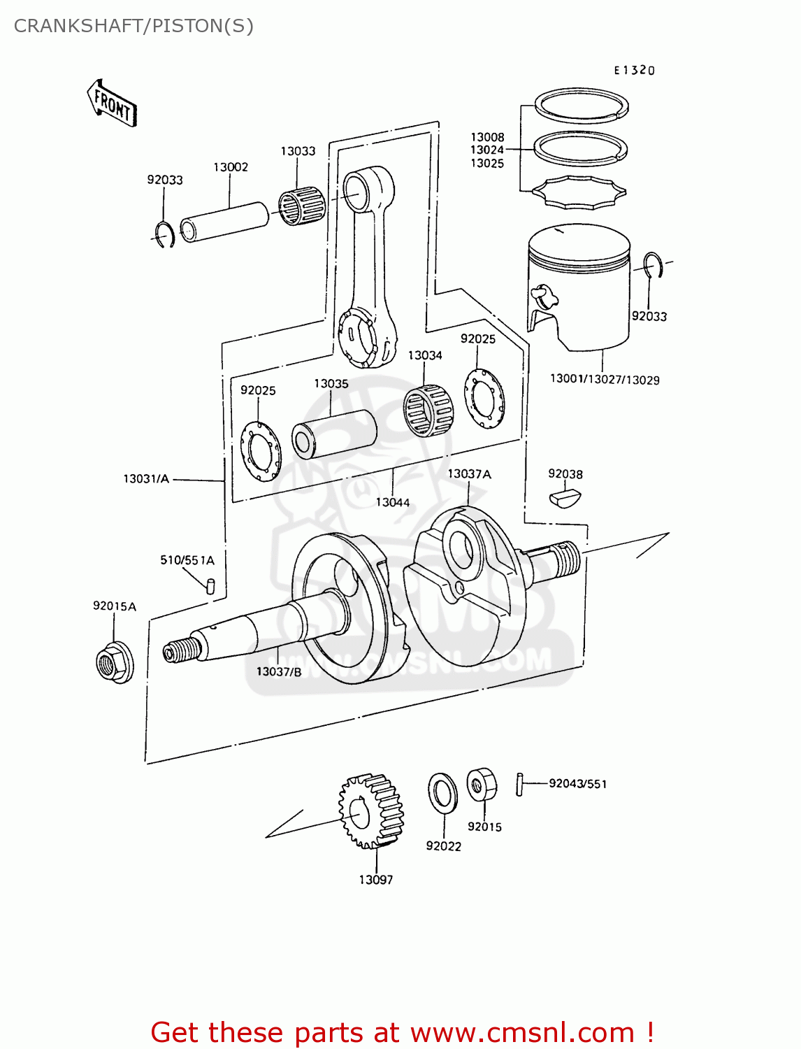 CRANKSHAFT/PISTON(S) AR80C6 1988 UNITED KINGDOM