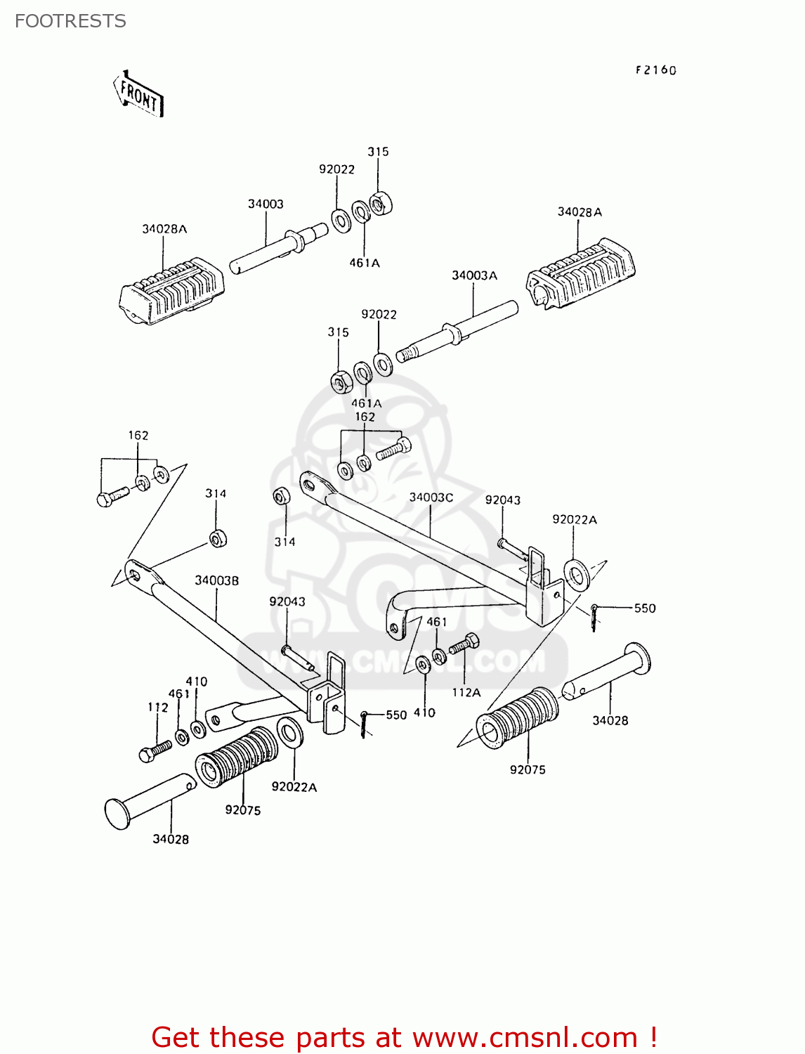 FOOTRESTS AR80C6 1988 UNITED KINGDOM