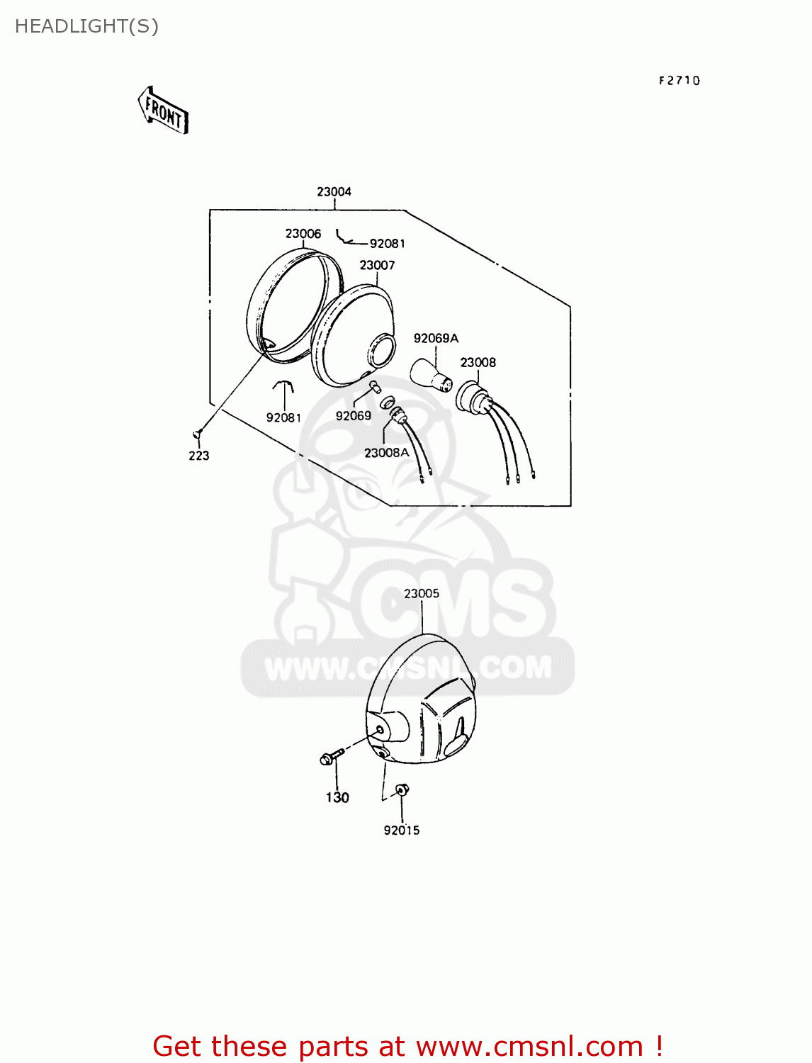 HEADLIGHT(S) AR80C6 1988 UNITED KINGDOM