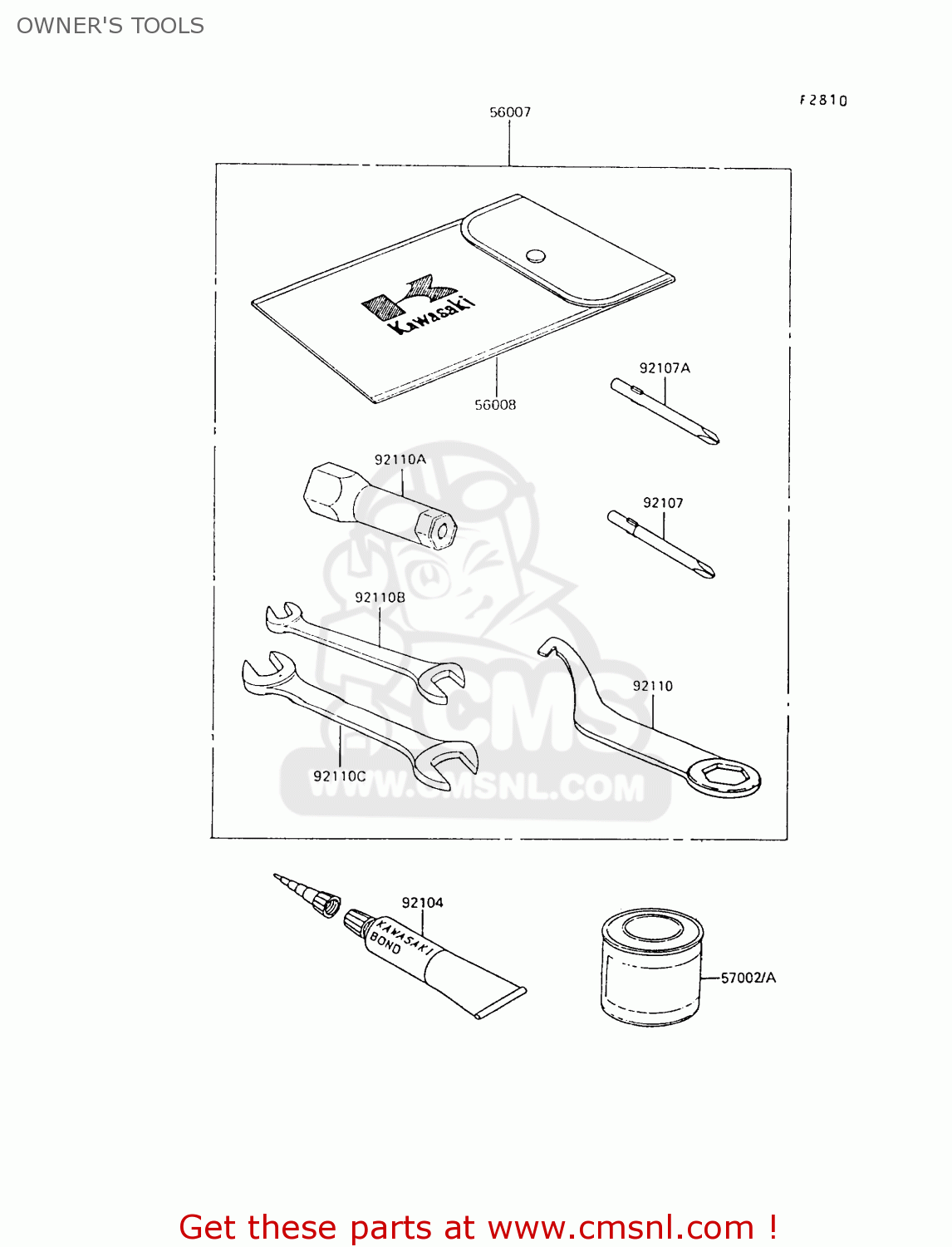 OWNER'S TOOLS AR80C6 1988 UNITED KINGDOM