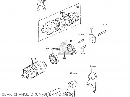 GEAR CHANGE DRUM/SHIFT FORK(S) - AR80C6 1988 UNITED KINGDOM