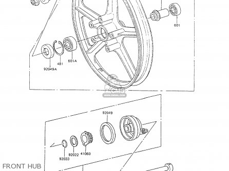 FRONT HUB - AR80C6 1988 UNITED KINGDOM