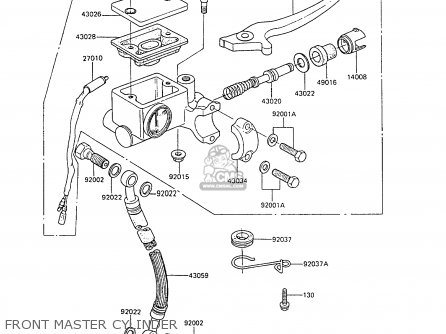 FRONT MASTER CYLINDER - AR80C6 1988 UNITED KINGDOM