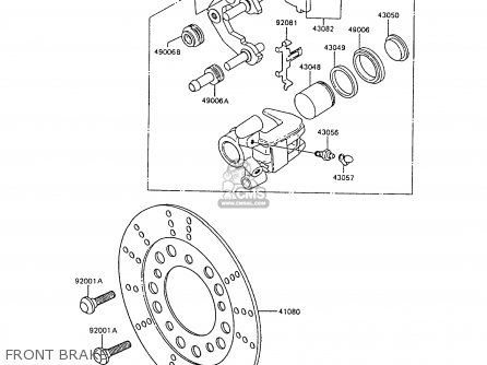 FRONT BRAKE - AR80C7 1989 UNITED KINGDOM