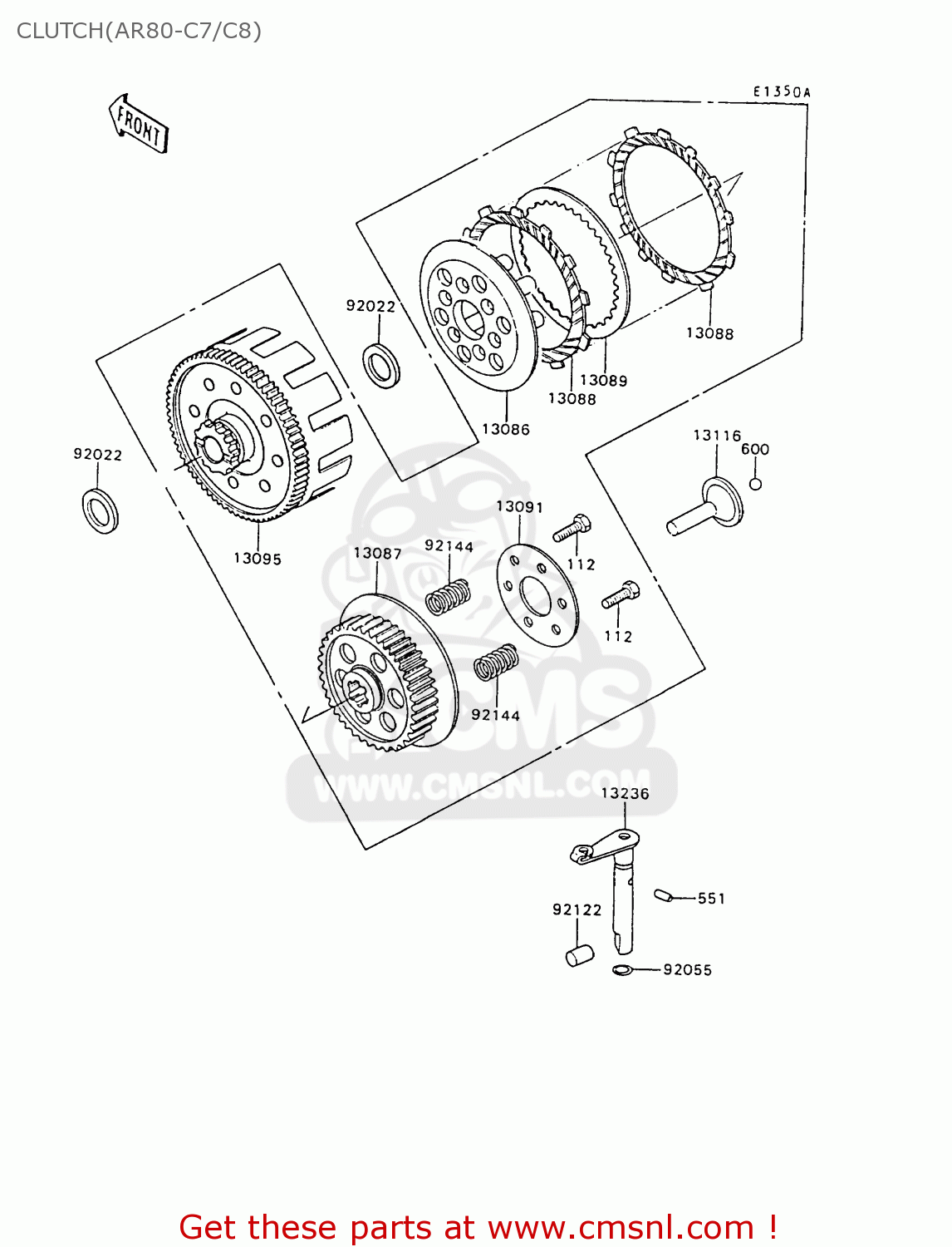CLUTCH(AR80-C7/C8) AR80C8 1990 UNITED KINGDOM