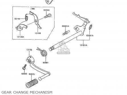 GEAR CHANGE MECHANISM - AR80C8 1990 UNITED KINGDOM