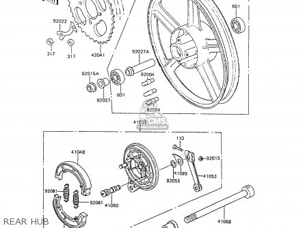 REAR HUB - AR80C8 1990 UNITED KINGDOM