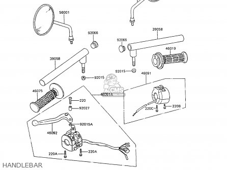 HANDLEBAR - AR80C8 1990 UNITED KINGDOM