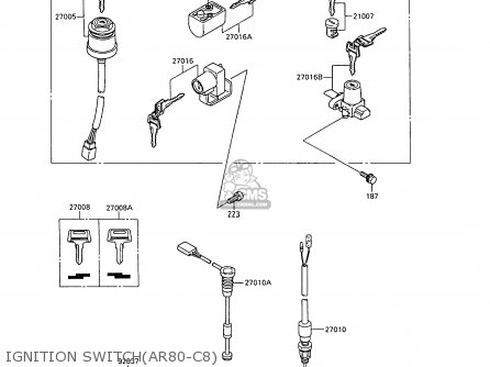 IGNITION SWITCH(AR80-C8) - AR80C8 1990 UNITED KINGDOM