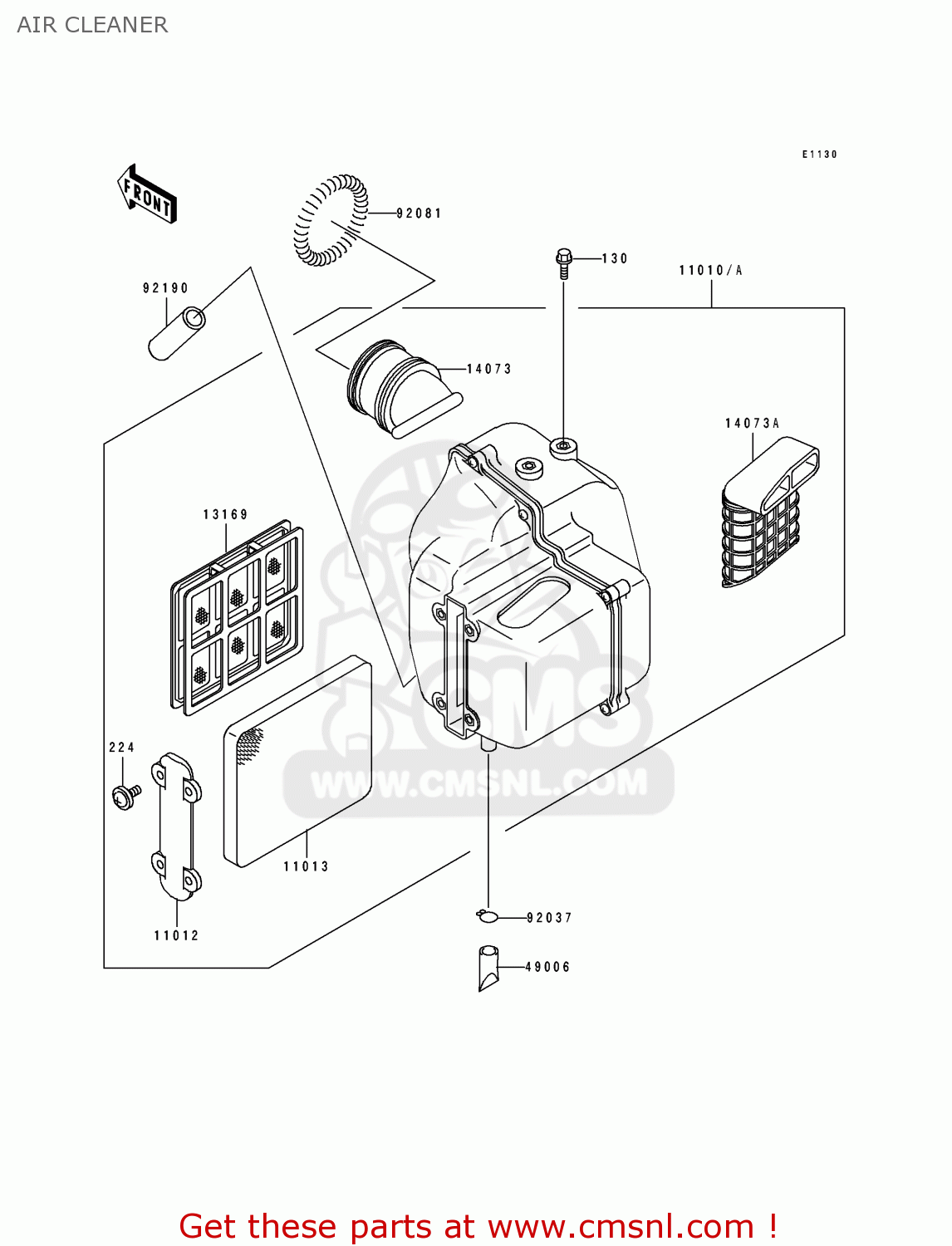 AIR CLEANER BJ250A2 ESTRELLA 1994 FG