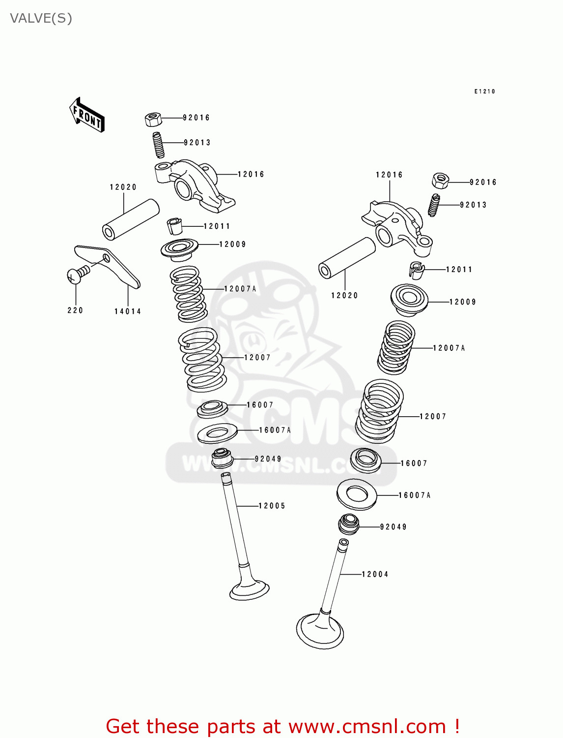 VALVE(S) BJ250A2 ESTRELLA 1994 FG