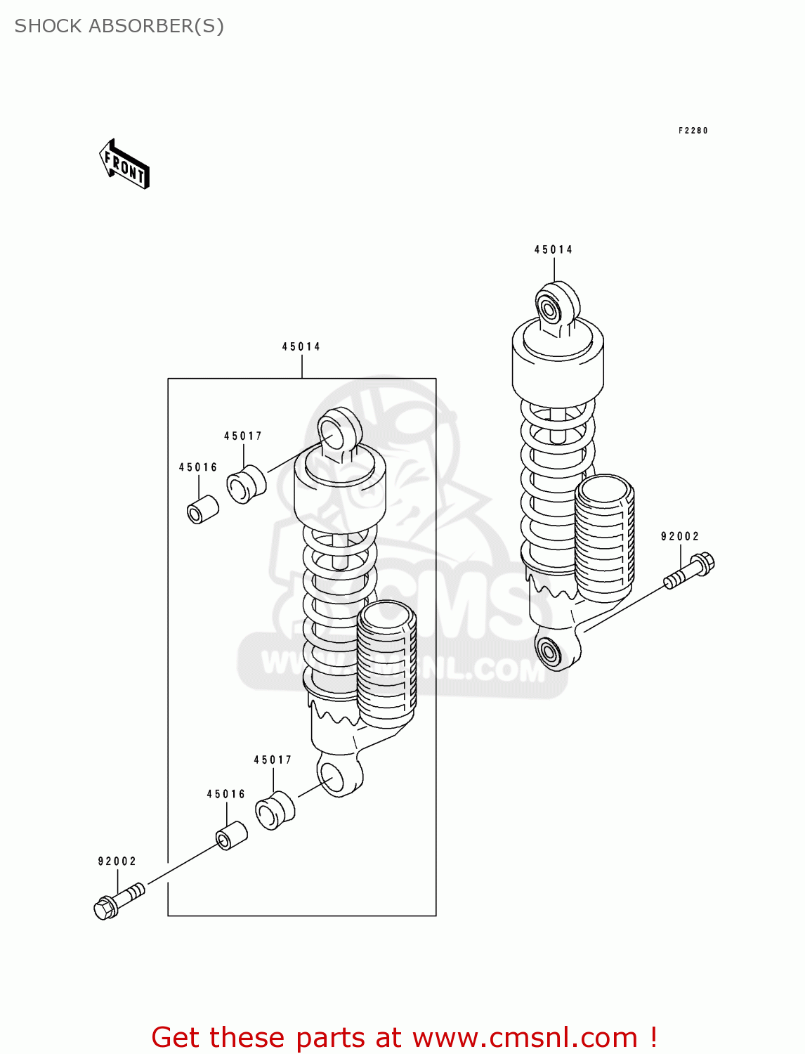SHOCK ABSORBER(S) BJ250A2 ESTRELLA 1994 FG