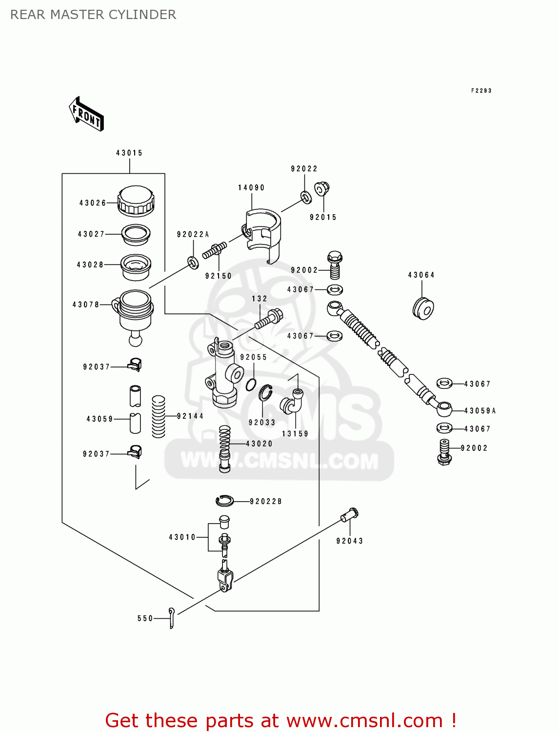 REAR MASTER CYLINDER BJ250A2 ESTRELLA 1994 FG