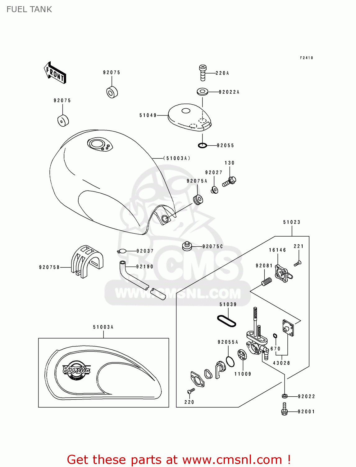 FUEL TANK BJ250A2 ESTRELLA 1994 FG