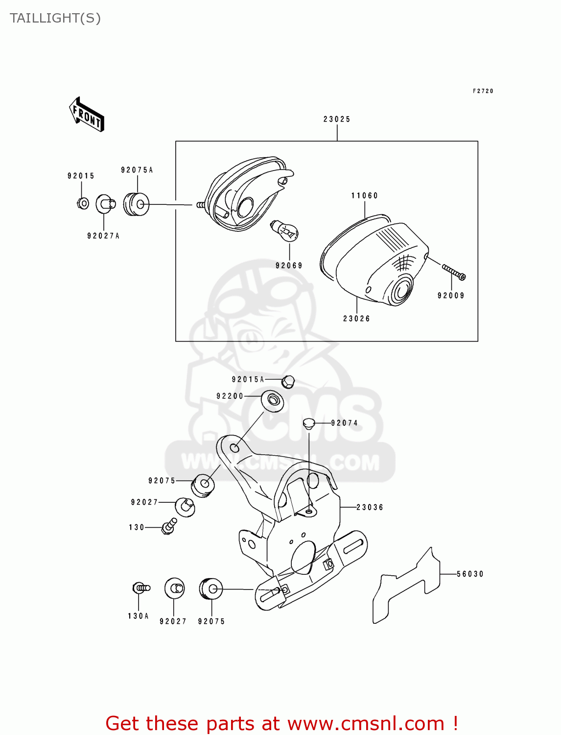 TAILLIGHT(S) BJ250A2 ESTRELLA 1994 FG