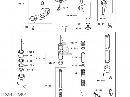FRONT FORK - BJ250A2 ESTRELLA 1994 FG