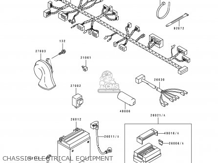 CHASSIS ELECTRICAL EQUIPMENT - BJ250A2 ESTRELLA 1994 FG